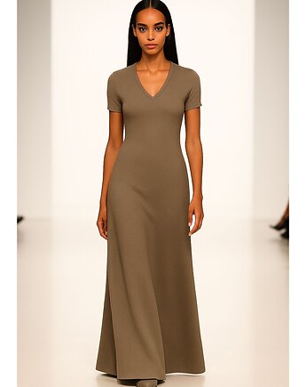 Sukienka  cappuccino  YY300048, YULIYA BABICH