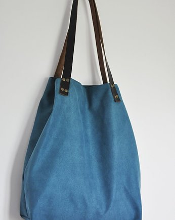 Torba tote XXL - turkus, PRACOWNIA 166