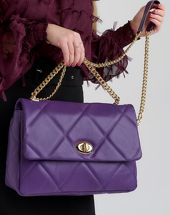 Torebka skórzana pikowana na ramię (6632) BOSCCOLO, BOSCCOLO