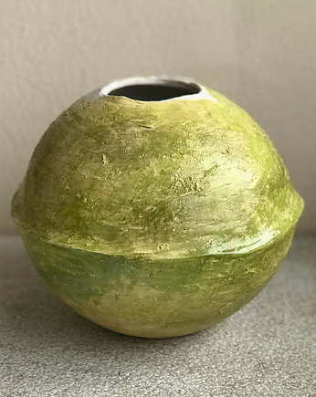 Wazon dekoracyjny w kolorze zieleni, CESELE Ceramika