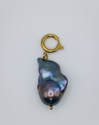 DEAR charms złoty perła black baroque, POLA ZAG