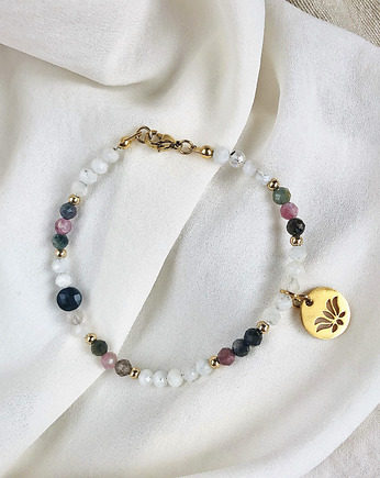 Bransoletka Ice Island Turmalin i Kamień Księżycowy, Gleeme Jewellery