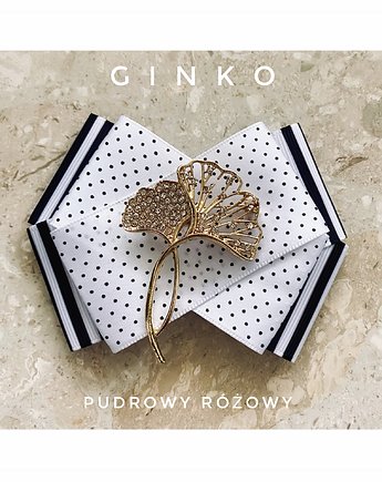 Brosza GINKO Nowość Glamour, Pudrowy Różowy
