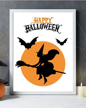 PLAKAT dekoracja Halloween vintage, black dot studio