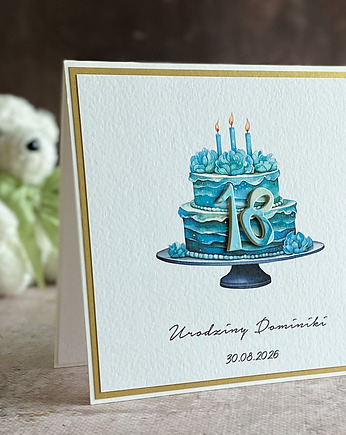 Kartka na 18 urodziny, BH 31, Anna Art and Crafts