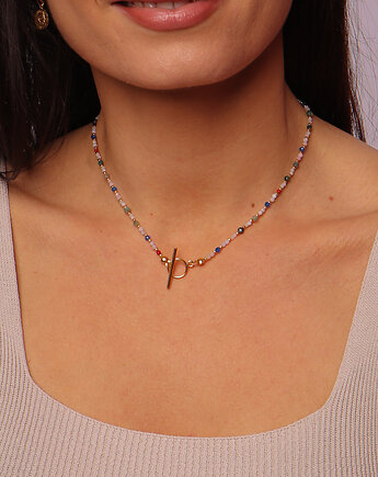 Naszyjnik Znak Zodiaku Rak Kamienie Naturalne Toggle, Bring Biżuteria