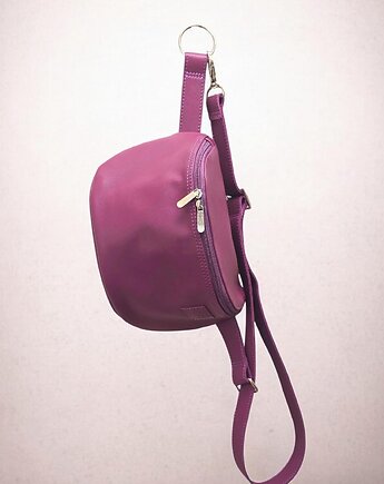 Duża nerka skórzana damska  U'POLKA, skóra naturalna, UNIQUE HandMade