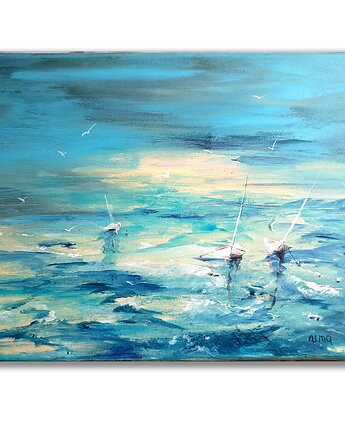 Obraz ręcznie malowany "Morze" 30x40 cm, Galeria Alma