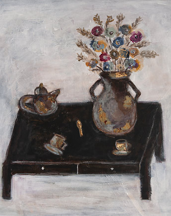 ORYGINAŁ. Obraz na płótnie - Kompozycja 1, 50x50x4 cm, Gosia Sendlewska