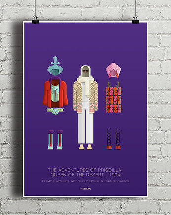 Plakat Priscilla, Królowa Pustyni , minimalmill