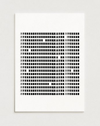 Blocks/ Oryginalna grafika / poster print / plakat, Alina Rybacka