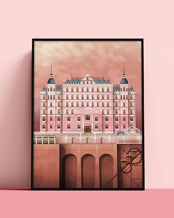 Plakat The Grand Budapest Hotel, Konrad Kunc