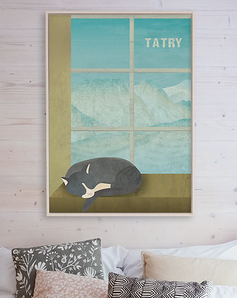 Tatry - zima w górach - plakat fine art, minimalmill