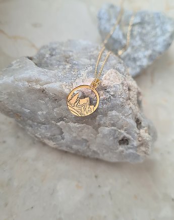 Naszyjnik z górami- srebro, złoto, różowe złoto, ISSI Jewelry