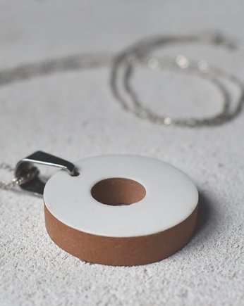 "Ceramiczne Oko" - Wisiorek, Naszyjnik, Zawieszka, Projekt320