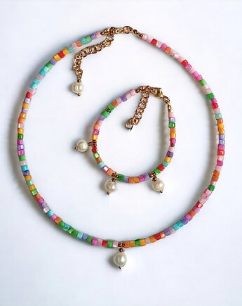 RAZEM TANIEJ! komplet : summer collection :: muszla i perły, kaktusia