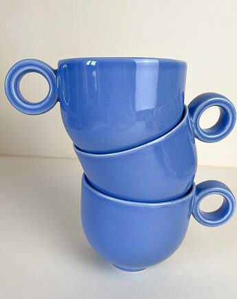 Filiżanka, 220 ml  vintage retro [niebieska], FORMY PROSTE