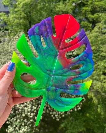 Podstawka taca liść z żywicy epoksydowej, My Resin Design