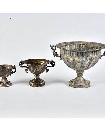 Puchar, dekoracja, donica Barok Old, metal, 44cm, Home Design