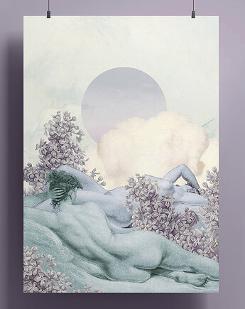 Plakat - kolaż - Naked Soul - A4 lub 30x40 cm, Natalia Polasik