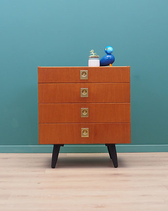 Komoda tekowa, duński design, lata 70, ÆJM M, Przetwory design
