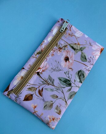Saszetka kopertówka Kwiaty lila, Natty design