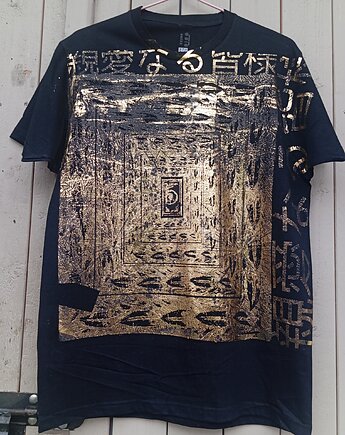 Unikatowy T-shirt artystyczny Golden Frame, ODIO TEES