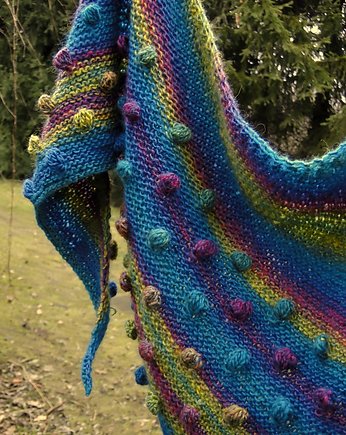 bubbles in turquoise  / szal, agat handmade
