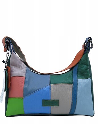 Torebka damska na ramię kolorowa skórzana wygodna zero waste OLIVKA, Olivka Warsaw