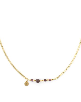 Baby Bestseller! Naszyjnik zodiakalny - Baran Pozłacana stal szlachetna, Kulka Bransoletki