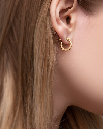 Kolczyki pozłacane Cleo, mdesign