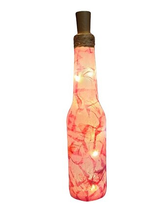 Butelka Dekoracyjna Decoupage LED ArtDeco Bottle. Butelka Handmade, Sklep Angelos