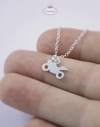 MOTOCYKL ścigacz - srebro 925 wisiorek, COCONUT