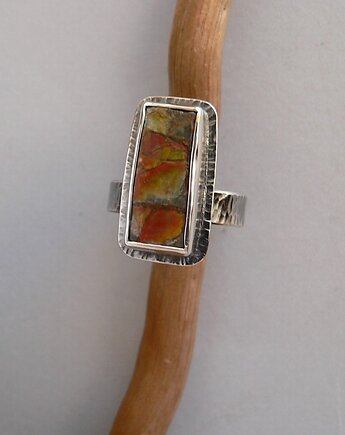 Pierścionek -ammolit-, Emilia Woźniak