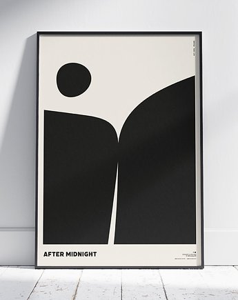 Plakat abstrakcyjny, abstrakcja, geometria, b&w - After Midnight, Galeria EMU
