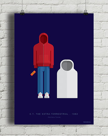 Plakat E.T. the Extra-Terrestrial, minimalmill