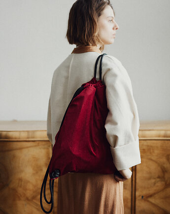 Velvetowy plecak MALINA, MioUnico