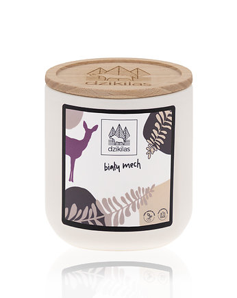 Świeca rzepakowa 180 ml - Biały mech, Dzikilas