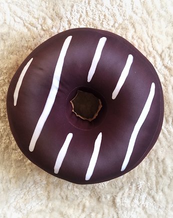 Poduszka gigantyczny Donut pączek czekoladowy puf, poduszkownia