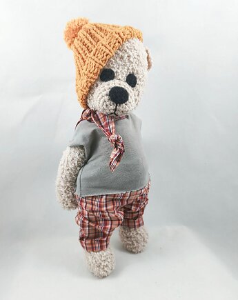 ROMUŚ - szydełkowy miś, personalizacja, wernika