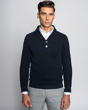 Bluza męska busca granatowy, BORGIO