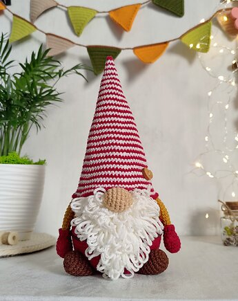 Krasnal jesienny, Dekoracja domu, Skrzat szydełkowy, Dekoracja kuchni, EcoToysByNastya