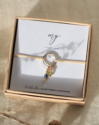 MY - Alfabet Morse'a - Kamienie urodzeniowe Birthstones, Le Boho Bleu