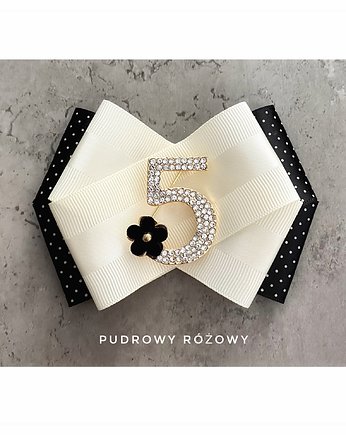 Brosza w hołdzie Coco nr 5 NEW Ikona Stylu, Pudrowy Różowy