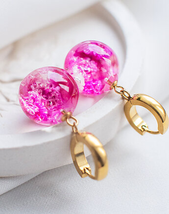 Kolczyki z gipsówką, nature gift