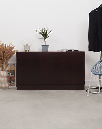 Szafka mahoniowa, lata 60, duński design, produkcja: Omann Jun, Przetwory design