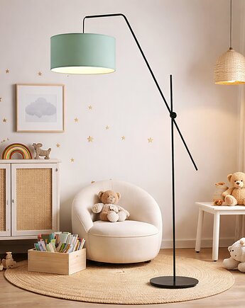 Nowoczesna lampa stojąca na wysięgniku ruchomym BILBAO KIDS do pokoju dziecka, LYSNE