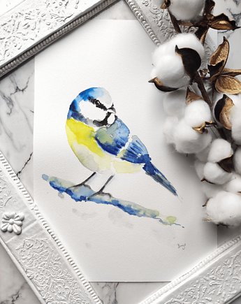 Akwarela sikorka, Wiktoria Borys Art