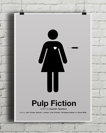 Plakat Pulp Fiction, minimalmill