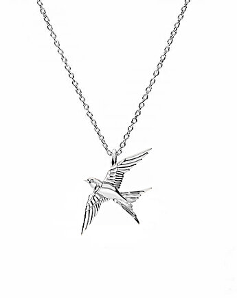 JASKÓŁKA- naszyjnik srebro, ISSI Jewelry